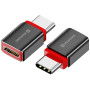 Adaptateur Swissten Dataguard With Data Blocking USB-C (Male) / USB-C (Female)