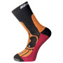 Chaussettes Progress 8MB Merino noir / orange Black/Orange/Bordo