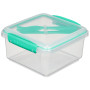 Boîte à goûter Sistema Lunch Plus To Go 1,2L turquoise mint