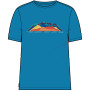 T-shirt fonctionnel homme Icebreaker Tech Lite II SS Tee TBC bleue Geo Blue