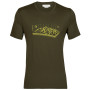 T-shirt homme Icebreaker Tech Lite II SS Tee Alps 3D green loden