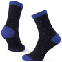 Chaussettes Warg Happy Merino M Mini Dots vert / bleu Black/Blue