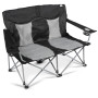 Chaise Kampa Lofa Double noir / gris Fog