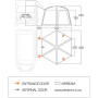 Tente caravane Vango Airhub Hexaway II Tall