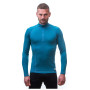 T-shirt homme Sensor DF Merino Wool dl.r. zip