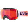 Masques ski Uvex Downhill 2100 CV 2023 noir / violet black shiny SL/scarlet-orange