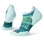 Chaussettes femme Smartwool Run Targeted Cush Stripe Low Ank Socks bleu / blanc twilight blue