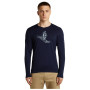 T-shirt fonctionnel homme Icebreaker Men Merino 200 Oasis LS Crewe SkiingYeti
