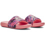 Pantoufles femme Under Armour W Ansa Graphic rose Posh Pink / Posh Pink / Ivory