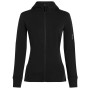 Veste polaire fonctionnelle femme Icebreaker W Mer 260 Quantum IV LS Zip Ho noir Black