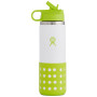 Bouteille enfant Hydro Flask Kids Wide Mouth 20 oz Straw Lid/Boot jaune Jungle