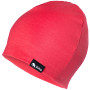 Bonnet Zulu Cap Merino rouge / rose coral