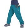 Pantalon softshell enfant Unuo bez zateplení vzor green