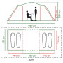 Tente à 2 chambres / 4 personne Coleman Spruce Falls 4