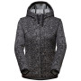 Pull femme Mammut Chamuera ML Hooded Jacket W vert Black