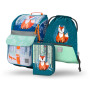 Kit sac à dos Baagl Zippy SET 3 Liška turquoise