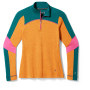 T-shirt fonctionnel femme Smartwool W Classic Thrml Mrn Bl Colorbl 1/4 Zip B orange Marmalade Heather