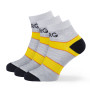 Chaussettes femme Warg Trail Low Wool 3-pack gris / jaune SvSedaCernutaCerna