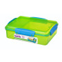 Boîte aliments Sistema Snack Attack Duo 975ml vert clair