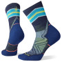Chaussettes femme Smartwool W Run Targeted Cushion Mid Crew bleu / bleue claire deep navy