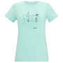 T-shirt femme Regatta Womens Fingal Stretch vert clair Water Ballet