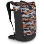 Sac à dos Osprey Transporter Roll Top noir / orange Black/OrangeCamo
