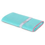 Serviette Zulu Luxury 85x150 cm bleu / rose Aqua/Pink