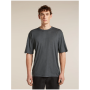 T-shirt fonctionnel homme Icebreaker Merino 150 Tech Lite SS Relaxed Tee gris foncé OBSIDIAN