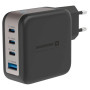 Adaptateur Swissten GaN Travel Charger 100W 3X USB-C PD + USB-A