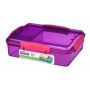 Boîte aliments Sistema Snack Attack Duo 975ml violet