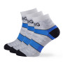 Chaussettes femme Warg Trail Low Wool 3-pack gris / bleu SvSedaCernoModraCerna