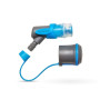 Embout valve Hydrapak Blaster Bite Valve gris / bleu Clear