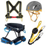 Kit via ferrata Singing Rock Packet Ferrata Exp (yellow/grey helmet)