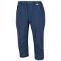 Pantalon 3/4 femme Regatta Chaska Capri II bleue Darkden
