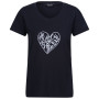 T-shirt femme Regatta Filandra VIII bleu foncé Navy Amore