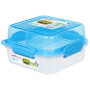 Boîte aliments Sistema Lunch Stack To Go Square 1,24l bleue