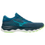 Chaussures de running hommes Mizuno Wave Sky 5 bleue Moroccan Blue/Peacock Blue/Green Gecko