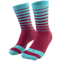 Chaussettes vélo Dynafit Live To Ride Socks turquoise / bordeau marine blue/6210