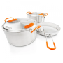 Set de vaisselle GSI Outdoors Glacier Stainless Base Camper Medium argenté silver