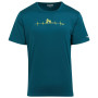 T-shirt homme Regatta Fingal Slogan III bleu / vert Moroccan Blu