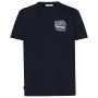 T-shirt homme Icebreaker Men Merino 150 Tech Lite SS Tee Evolving Layers bleu foncé Midnight Navy