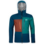 Veste homme Ortovox 3L Deep Shell Jacket bleue PetrolBlue