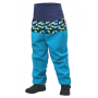 Pantalon polaire bambins Unuo Softshell vzor bleue
