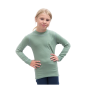 T-shirt fonctionnel enfant Sensor Merino DF Logo Up Basil Green