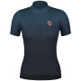 Maillot vélo femme Scott Endurance 15 SS bleu foncé metal blue/dark blue