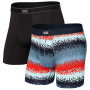Caleçon Saxx Daytripper Boxer Brief Fly 2Pk vert techrecstripe/black