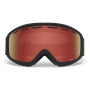 Masques ski Giro Index 2.0 Black Wordmark Amber Scarlet