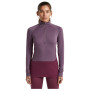 T-shirt fonctionnel femme Icebreaker Women Mer 200 ZoneKnit LS Half Zip