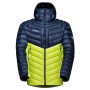 Veste d'hiver homme Mammut Broad Peak IN Hooded Jacket M 2022 jaune / bleu highlime/marine