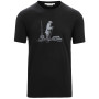 T-shirt fonctionnel homme Icebreaker Men Tech Lite II SS Tee Polar Paddle vert Black